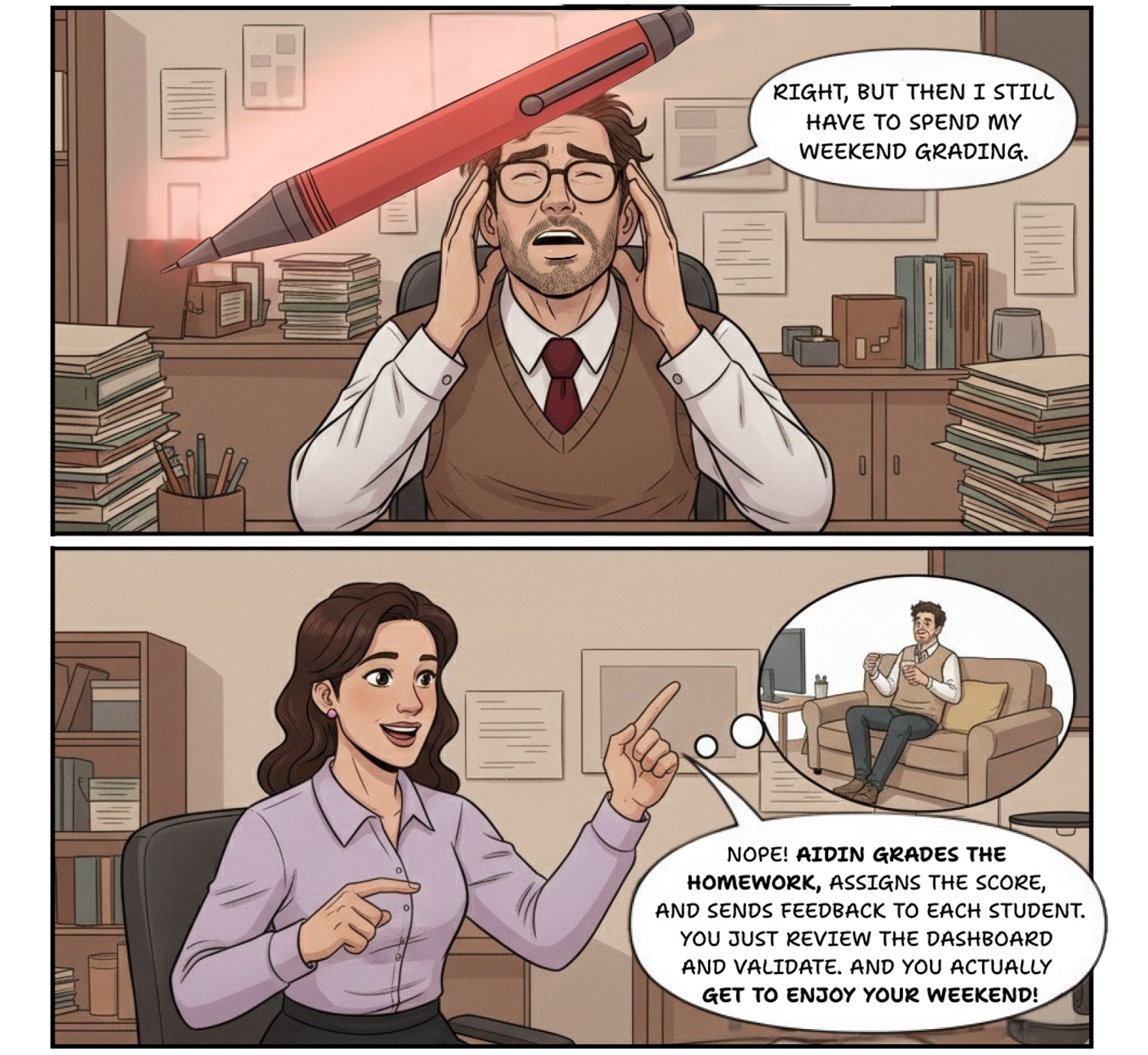 COMIC TEACHERS MOBILE 12